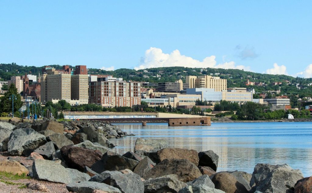 Duluth MN from the Lakewalk